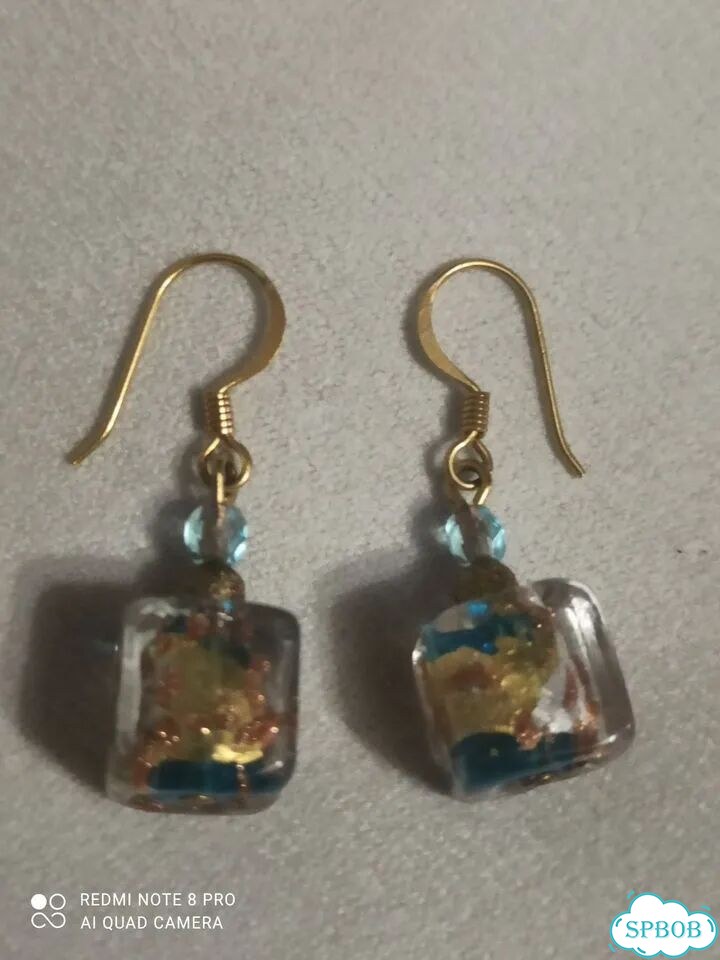 Серьги из муранского стекла фото 3
