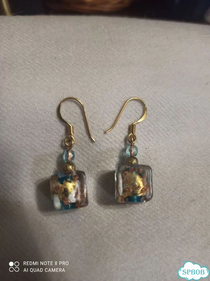 Серьги из муранского стекла фото 5