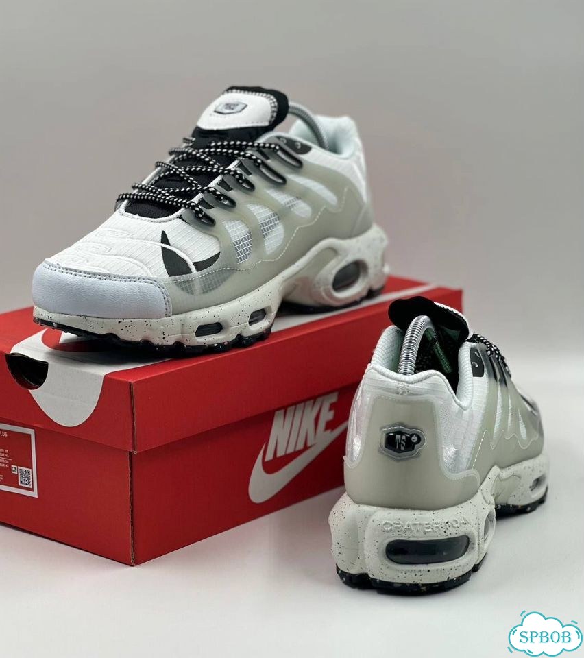 Nike Air Max Plus White Black фото 7