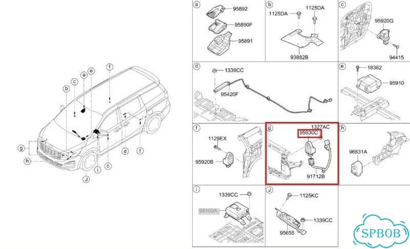 Датчик удара передний Kia Carnival YP D4HB 2018 фото 3