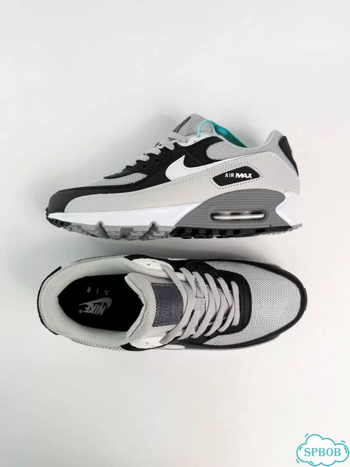 Nike Air Max 90 Grey Black White фото 2