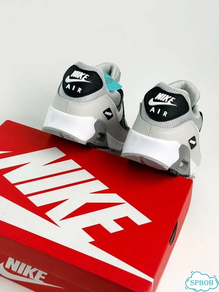 Nike Air Max 90 Grey Black White фото 7