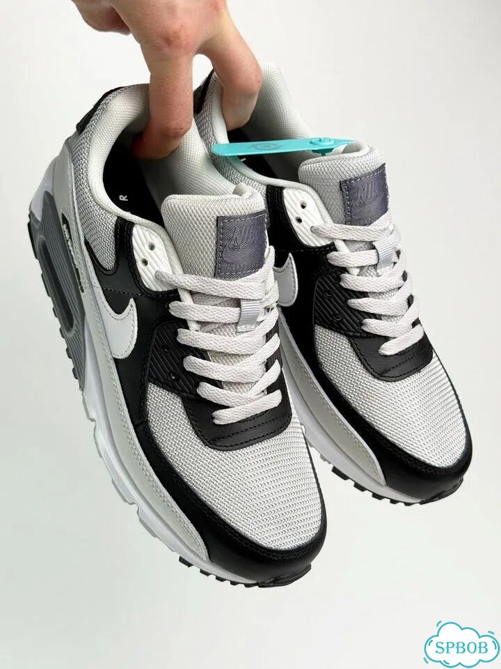 Nike Air Max 90 Grey Black White фото 8