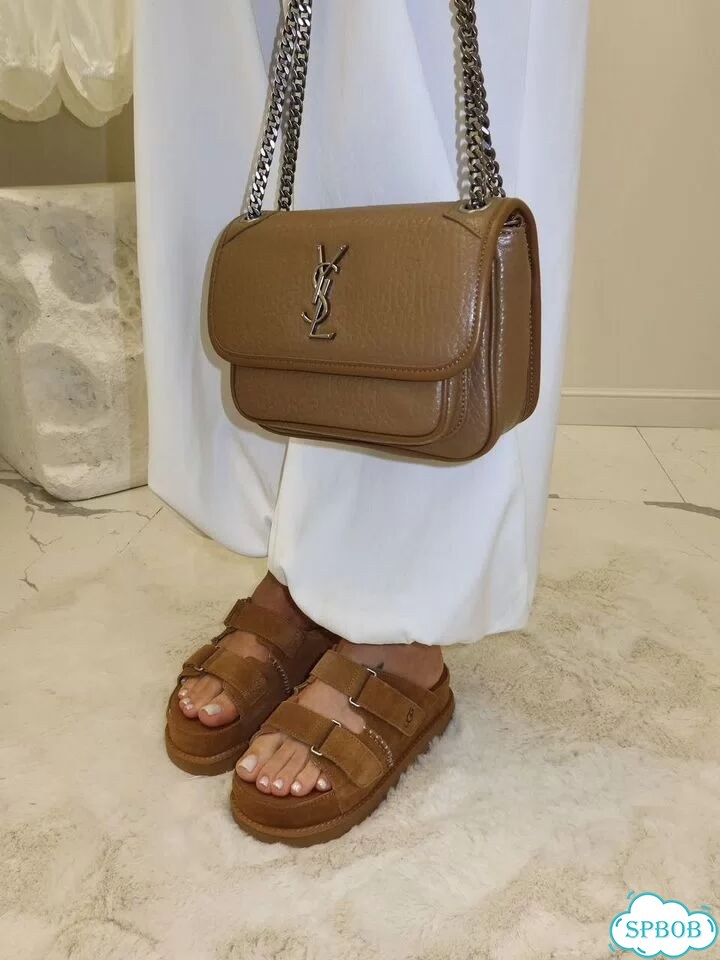Шлепки сабо на платформе ugg натуральные фото 8