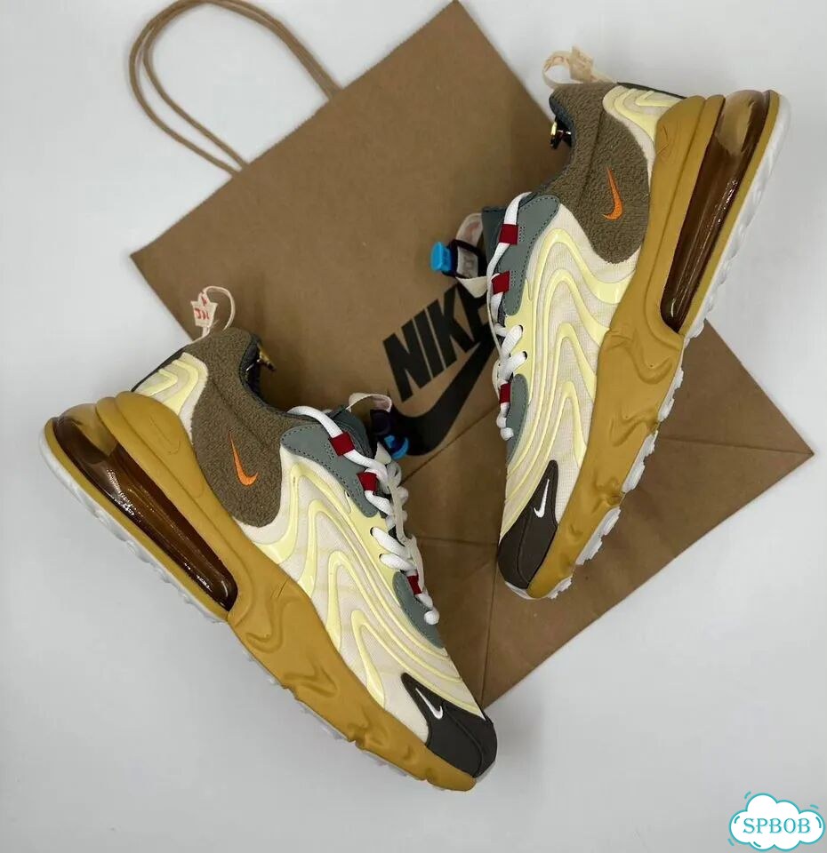 Nike Air Max 270 React Travis Yellow фото 7