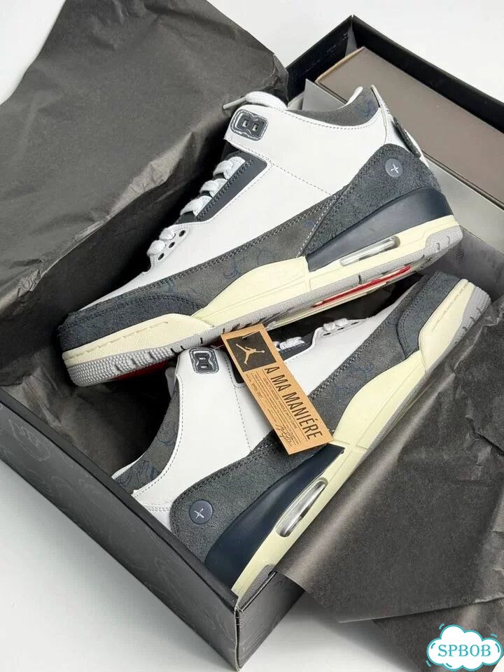 Nike Air Jordan 3 Retro Kaws Black White фото 3