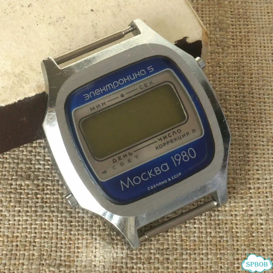 Часы Электроника 5 204 СССР Москва 1980 Олимпиада фото 3