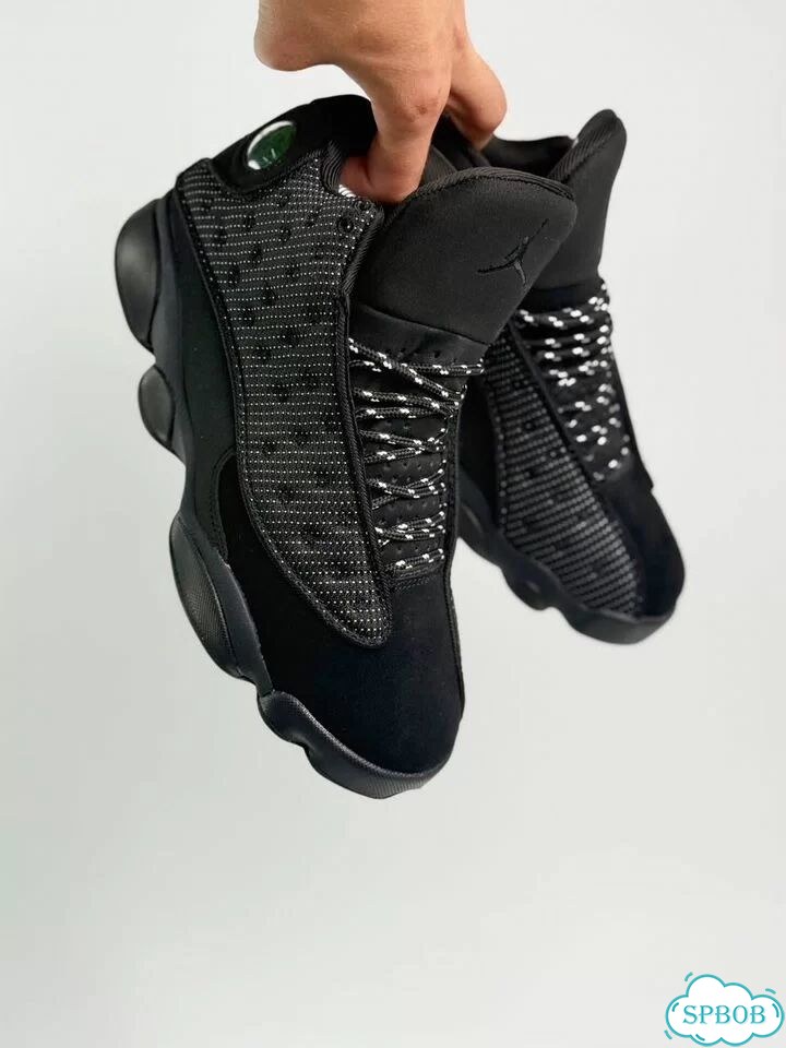 Nike Air Jordan 13 Retro Black Cat Black фото 3