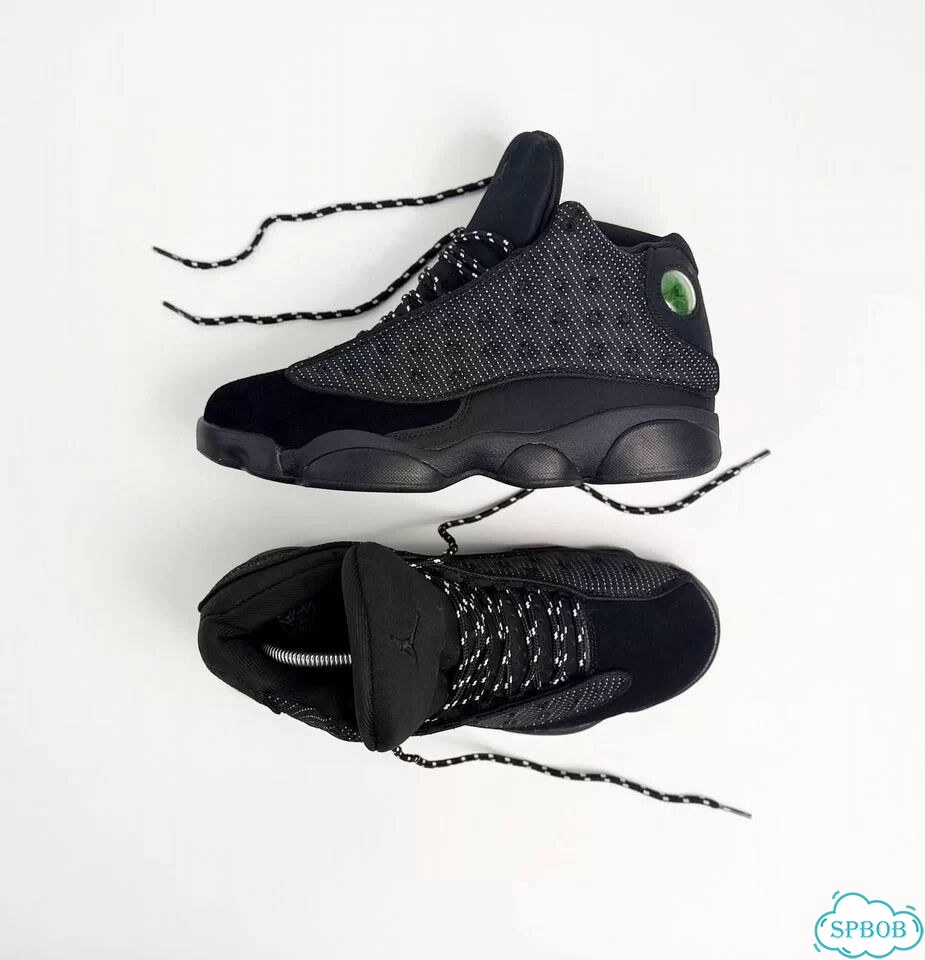 Nike Air Jordan 13 Retro Black Cat Black фото 4