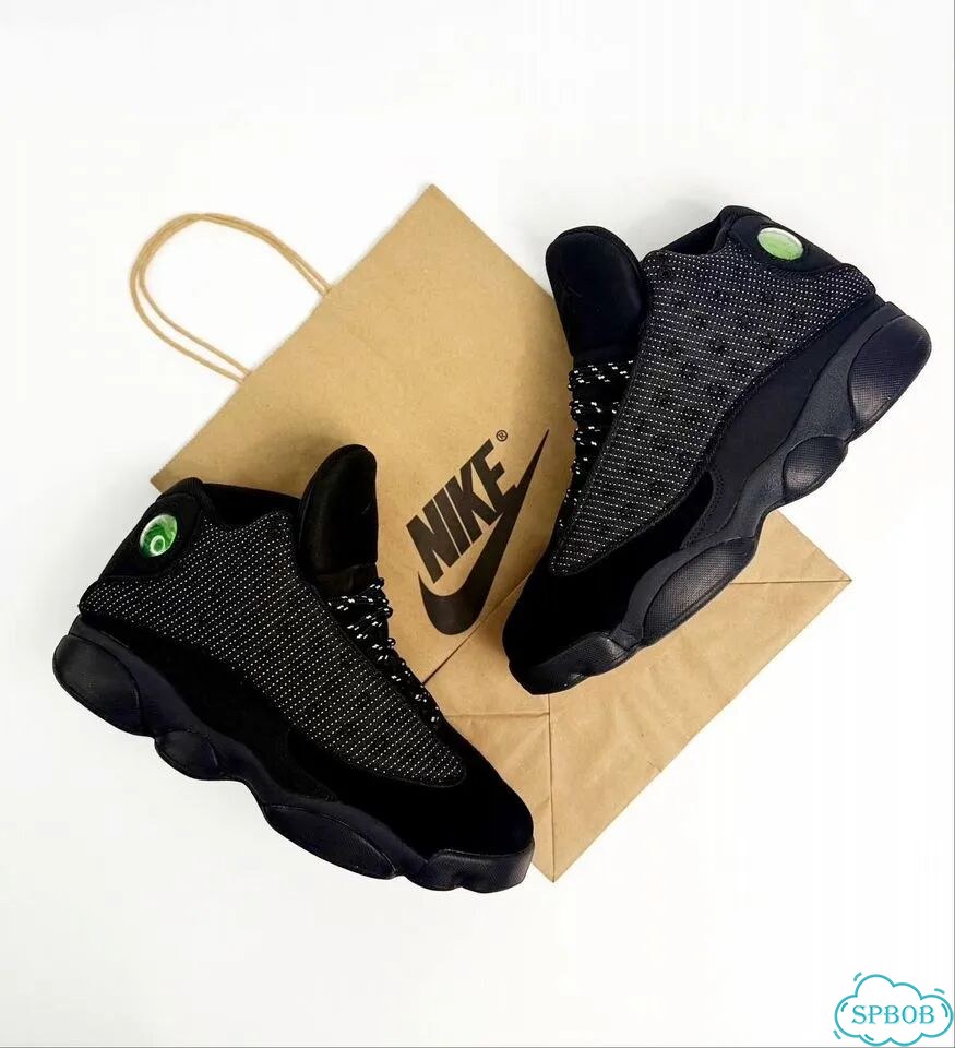 Nike Air Jordan 13 Retro Black Cat Black фото 5