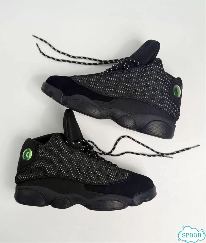 Nike Air Jordan 13 Retro Black Cat Black фото 6