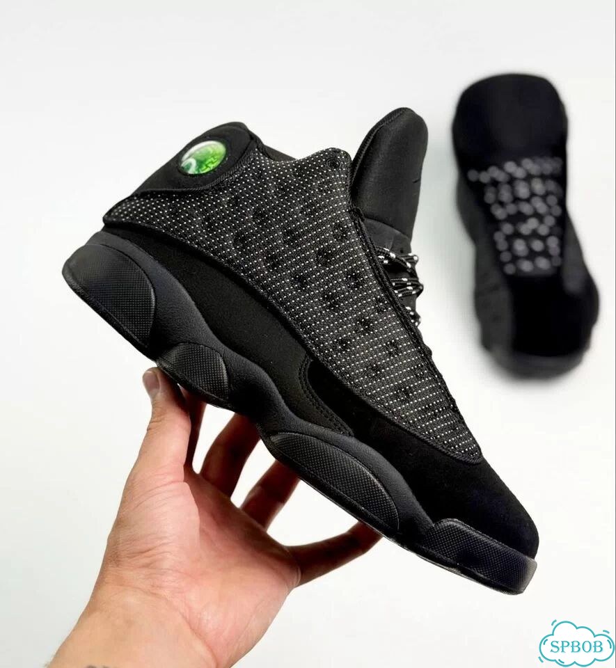 Nike Air Jordan 13 Retro Black Cat Black фото 7