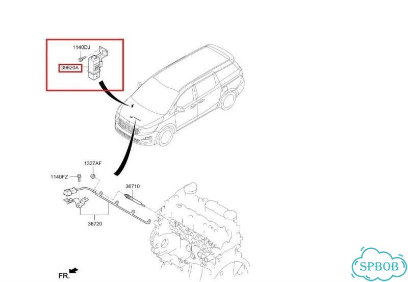 Реле свечей накала Kia Carnival YP D4HB 2018 фото 3