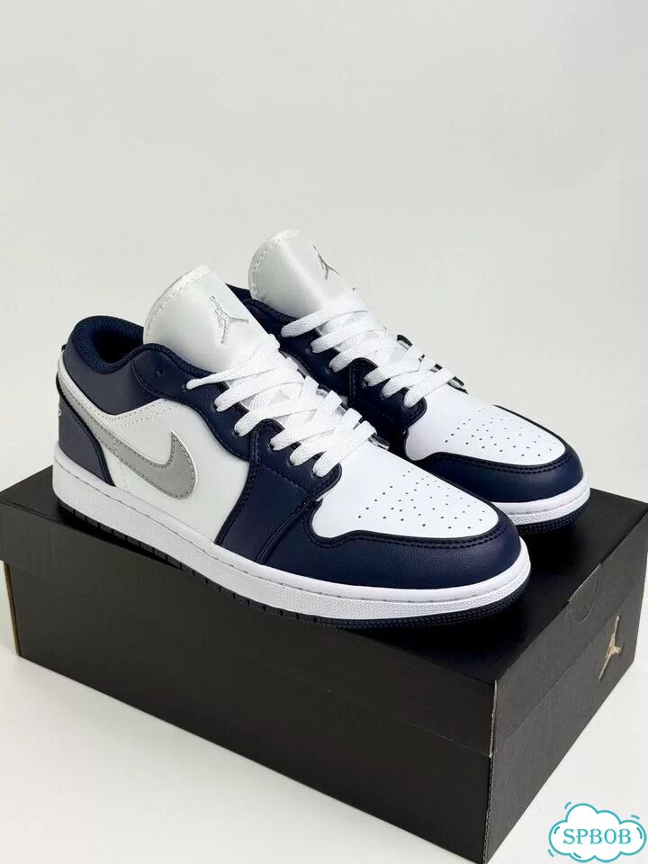 Nike Air Jordan 1 Low Navy White фото 7