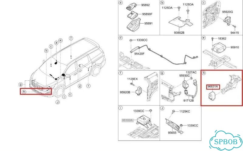 Звуковой зуммер Kia Carnival YP D4HB 2018 фото 3