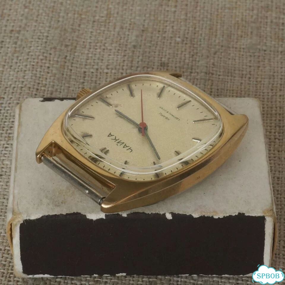 Часы винтажные Чайка 1956 СССР 1980е позолота Au фото 8