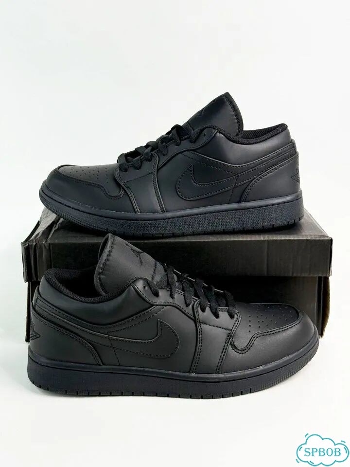 Nike Air Jordan 1 Low Black фото 3