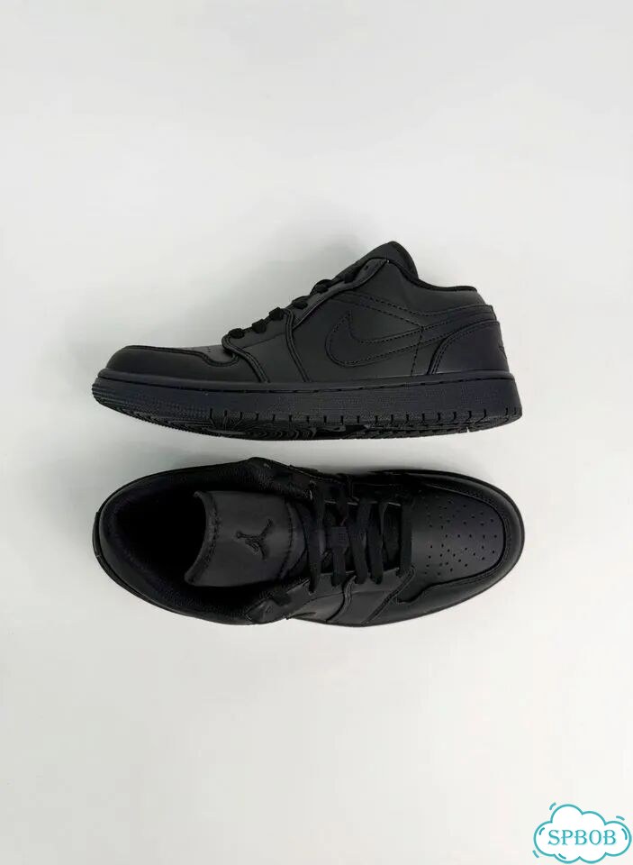 Nike Air Jordan 1 Low Black фото 4