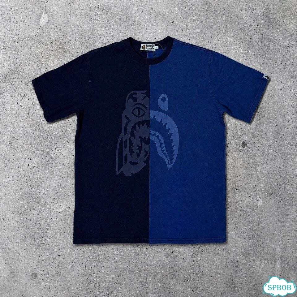 Футболка Bape x Tiger синяя фото 1