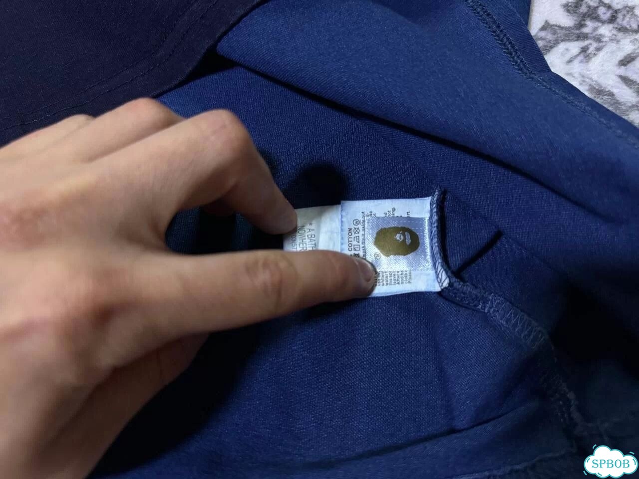 Футболка Bape x Tiger синяя фото 6