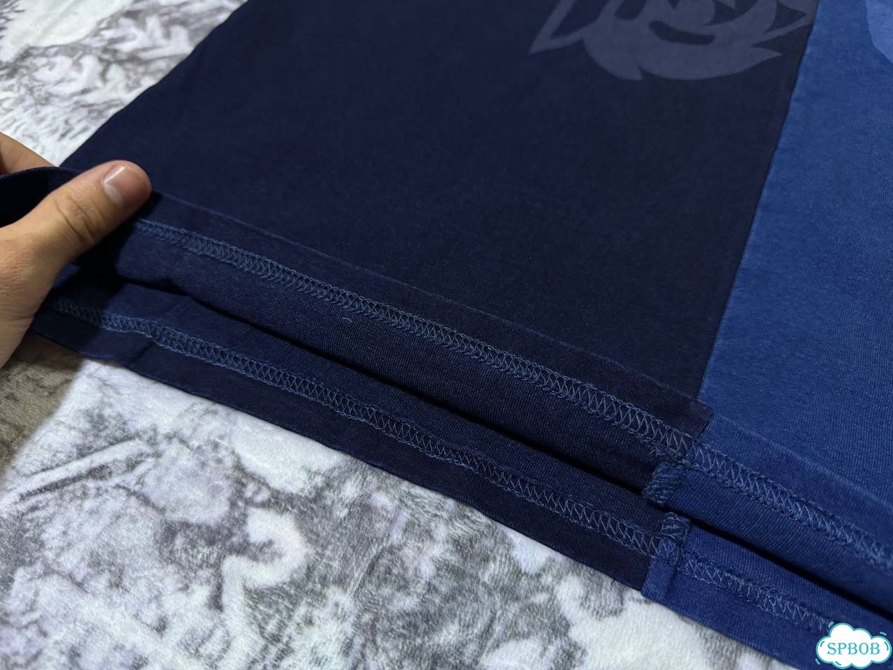 Футболка Bape x Tiger синяя фото 9