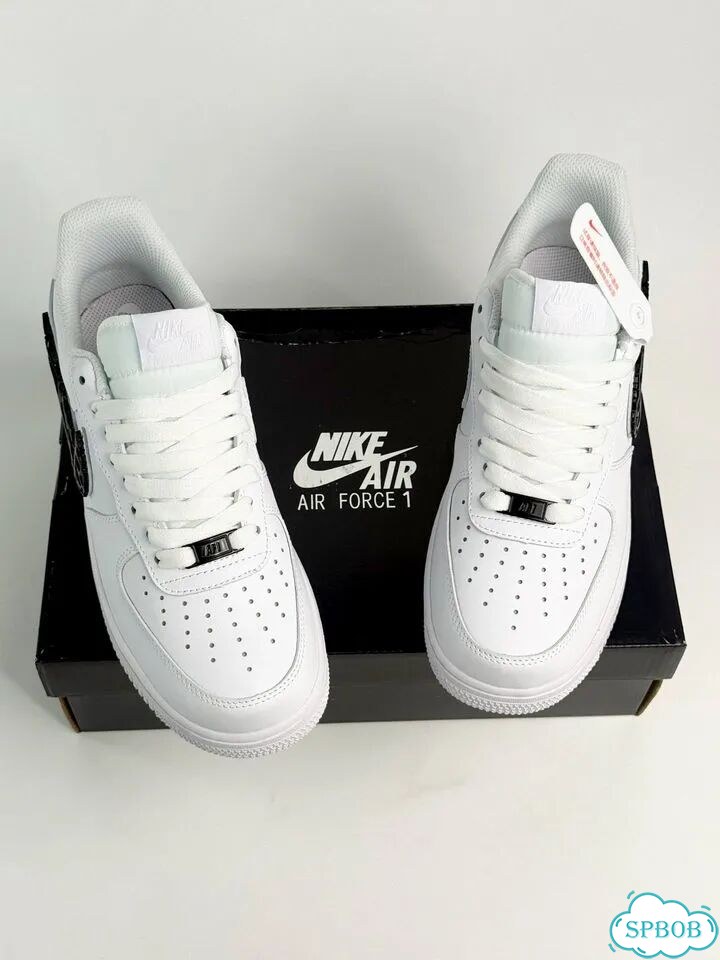 Nike Air Force 1 Low White Black фото 1