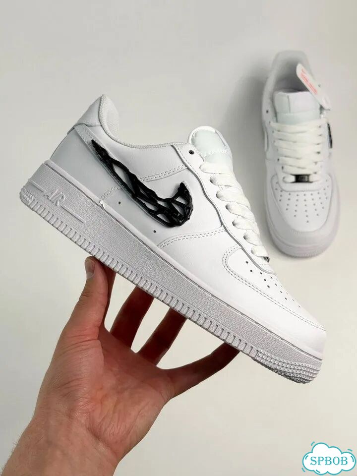 Nike Air Force 1 Low White Black фото 6