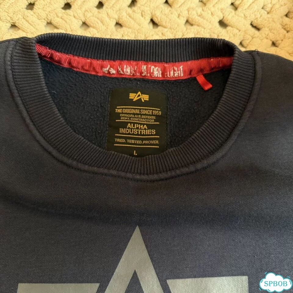 Свитшот alpha industries фото 3