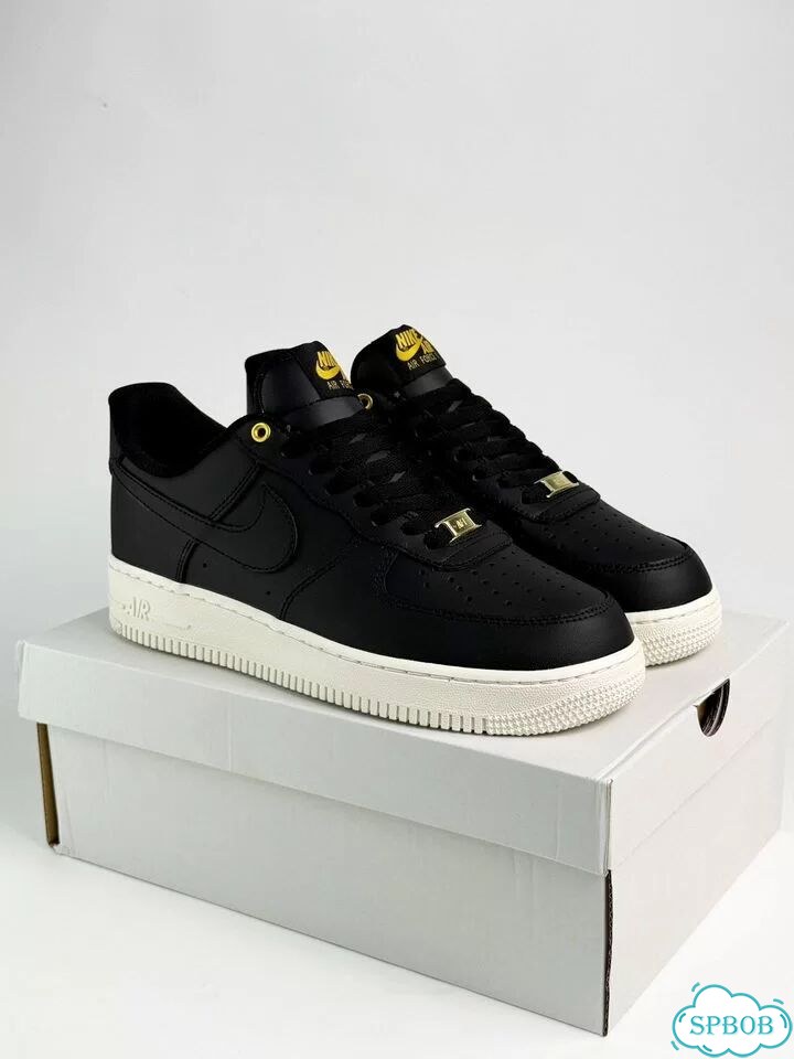 Nike Air Force 1 Low Black Cream фото 1