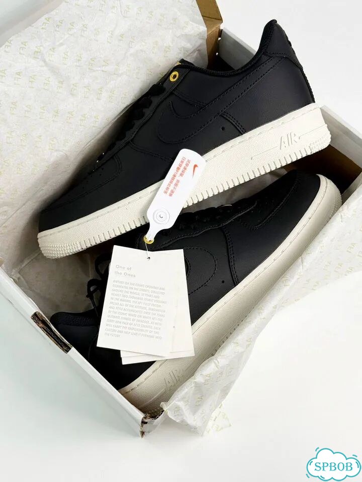 Nike Air Force 1 Low Black Cream фото 4