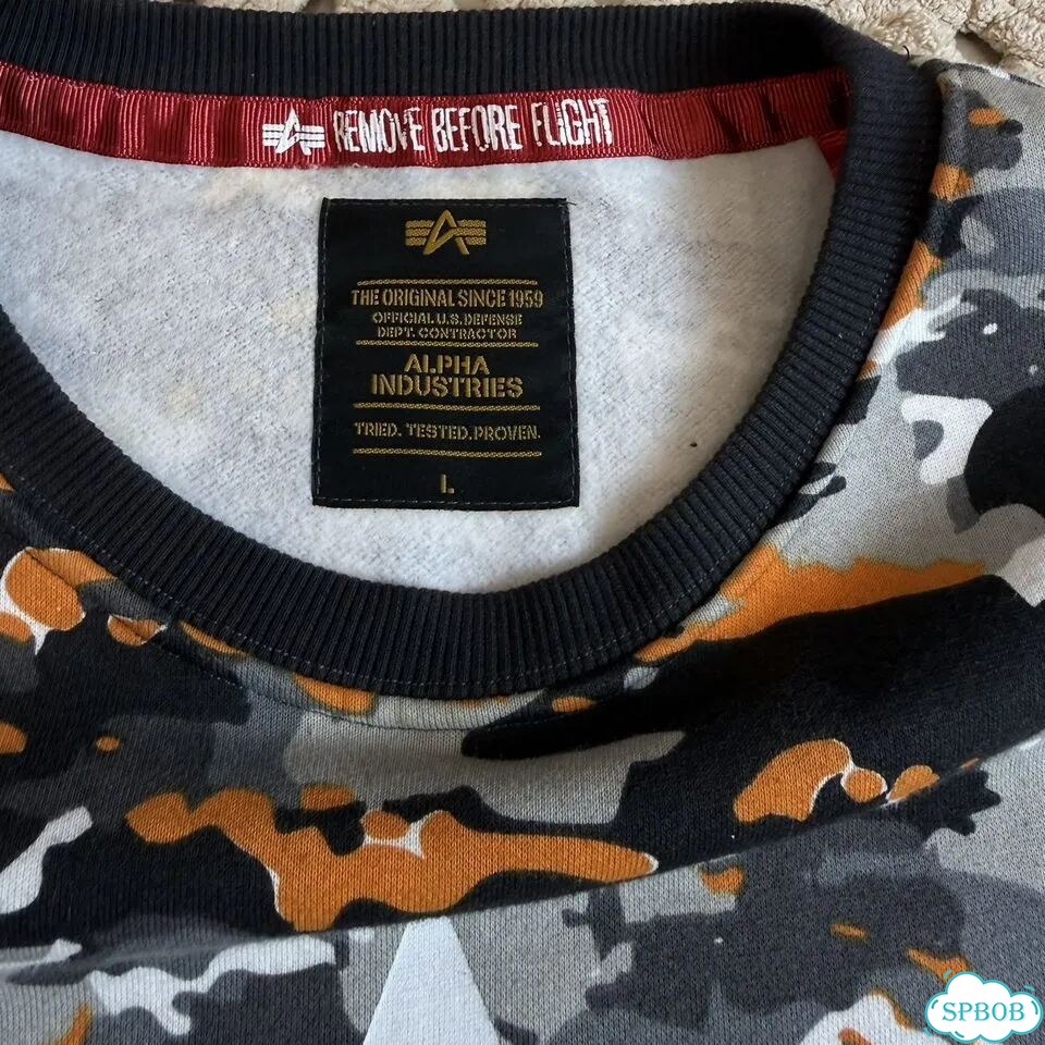 Свитшот alpha industries фото 3