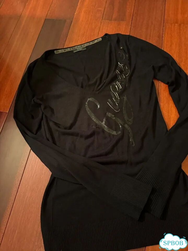 Винтажная кофточка Guess с глубоким вырезом фото 1
