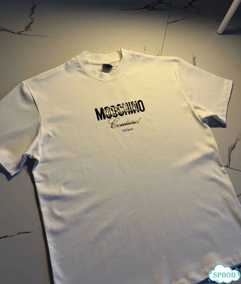 Футболка Moschino белая фото 8