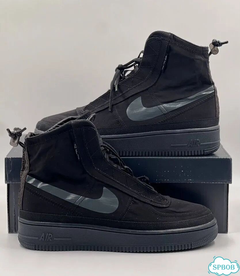 Nike Air Force 1 High Shell Black фото 3