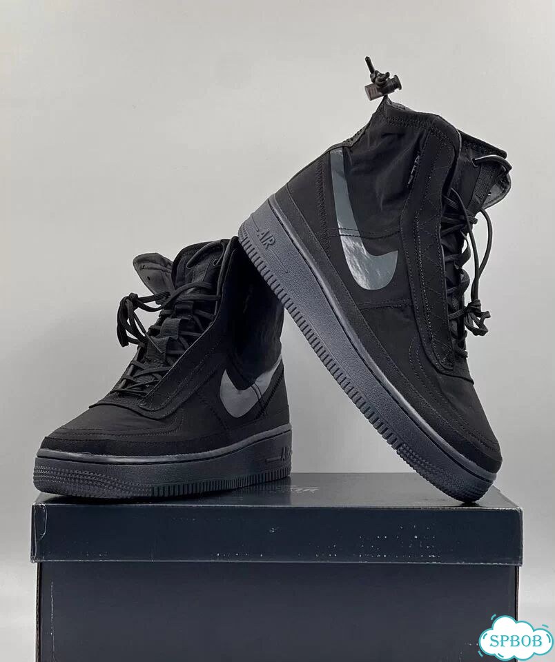 Nike Air Force 1 High Shell Black фото 4