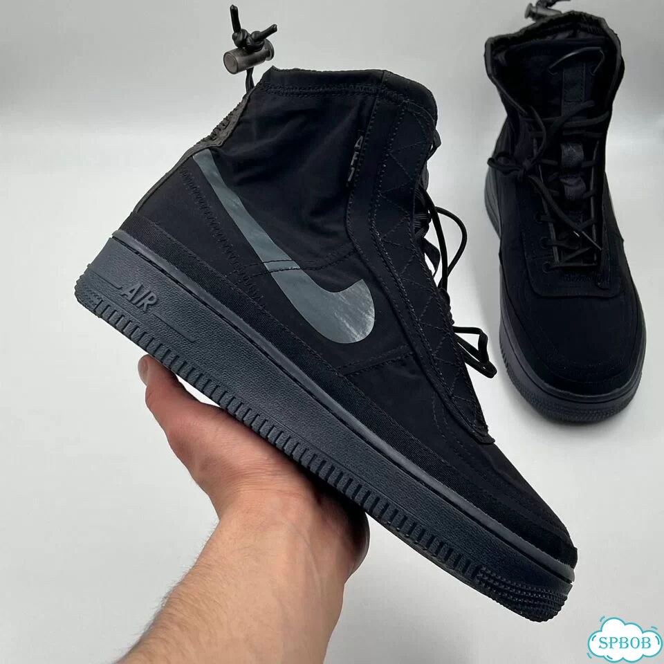 Nike Air Force 1 High Shell Black фото 5