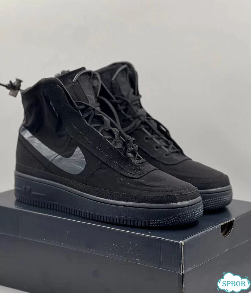 Nike Air Force 1 High Shell Black фото 6