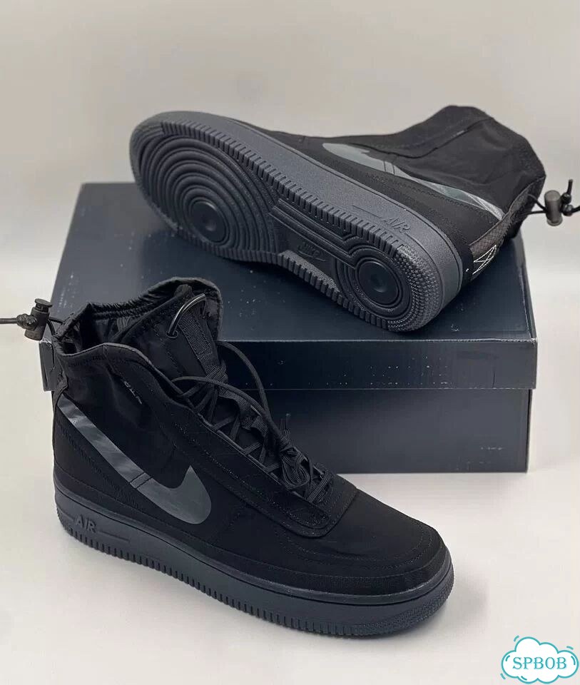 Nike Air Force 1 High Shell Black фото 7