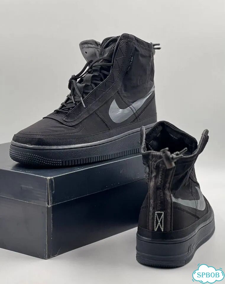 Nike Air Force 1 High Shell Black фото 8
