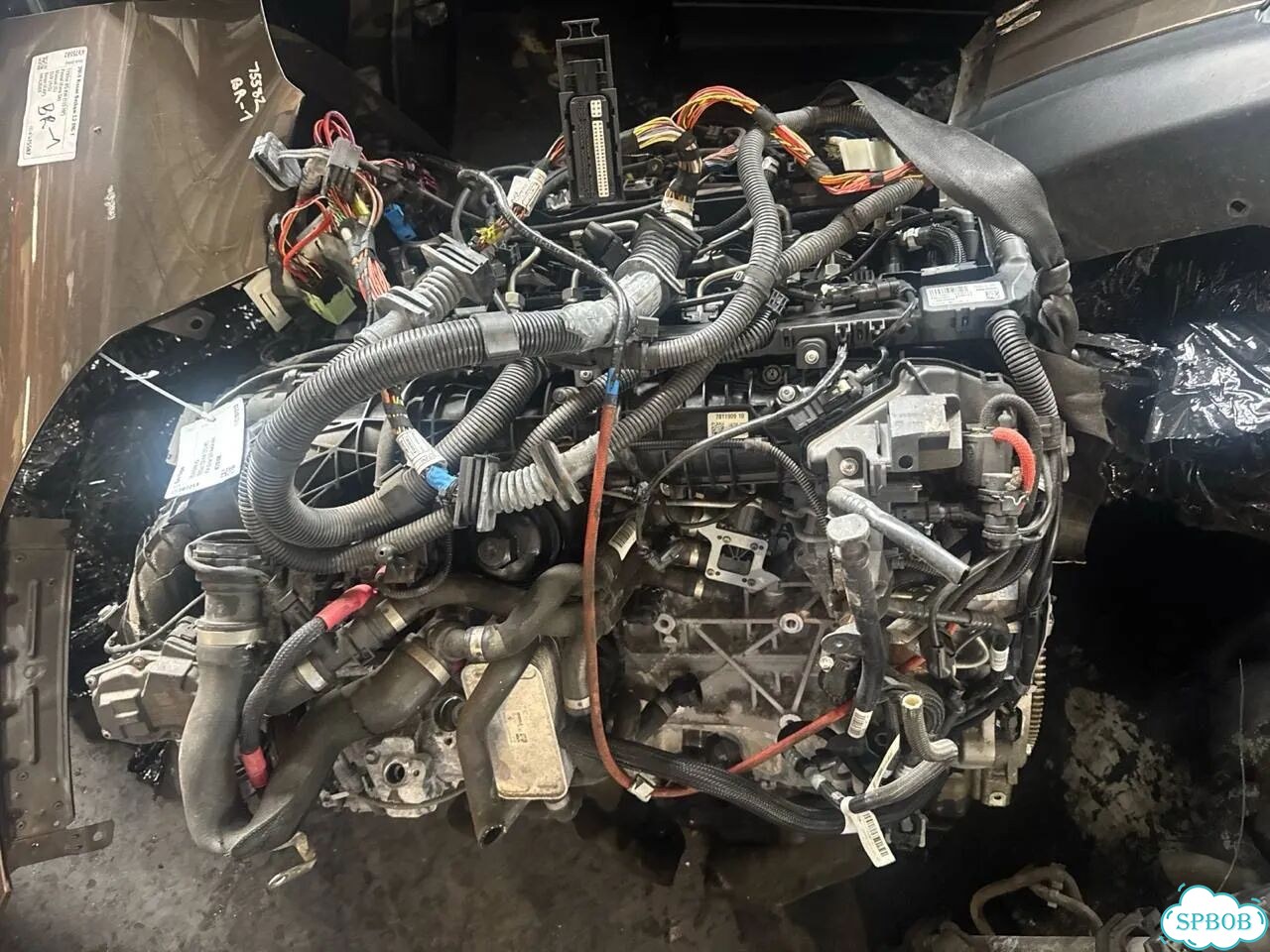 N57D30B bmw F15 двигатель в сборе фото 3