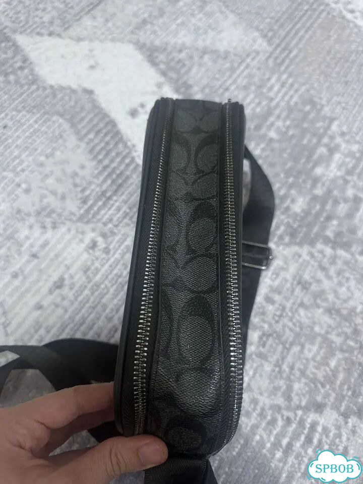 Сумка coach мужская черная фото 5