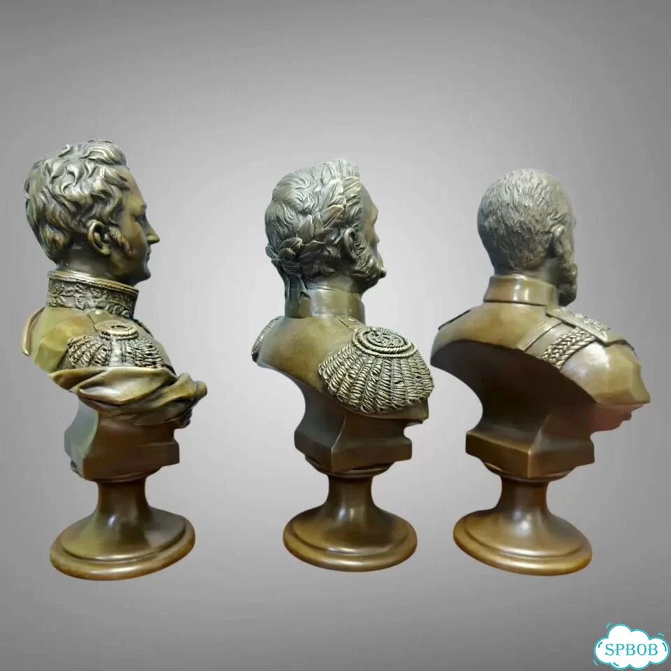 Статуэтки. 3 больших бюста. Александр 1,2,3 фото 8
