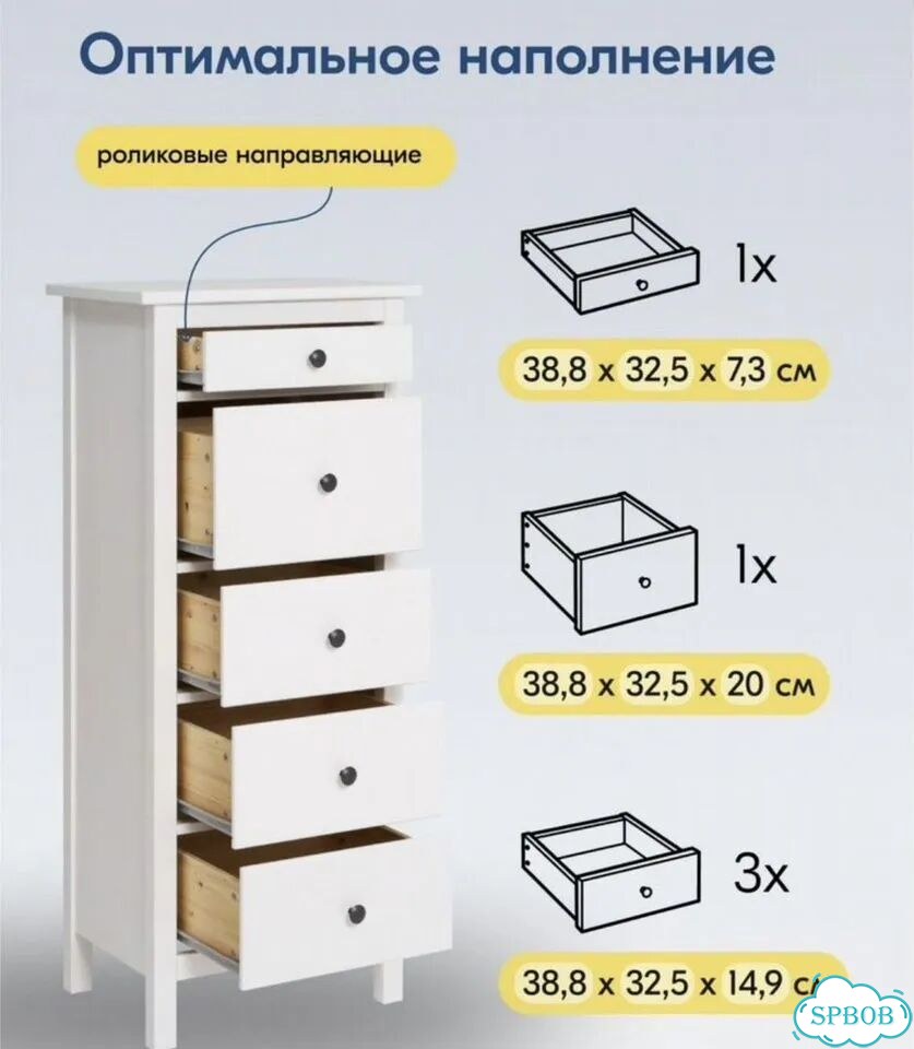 Комод IKEA хемнэс(кымор) фото 6