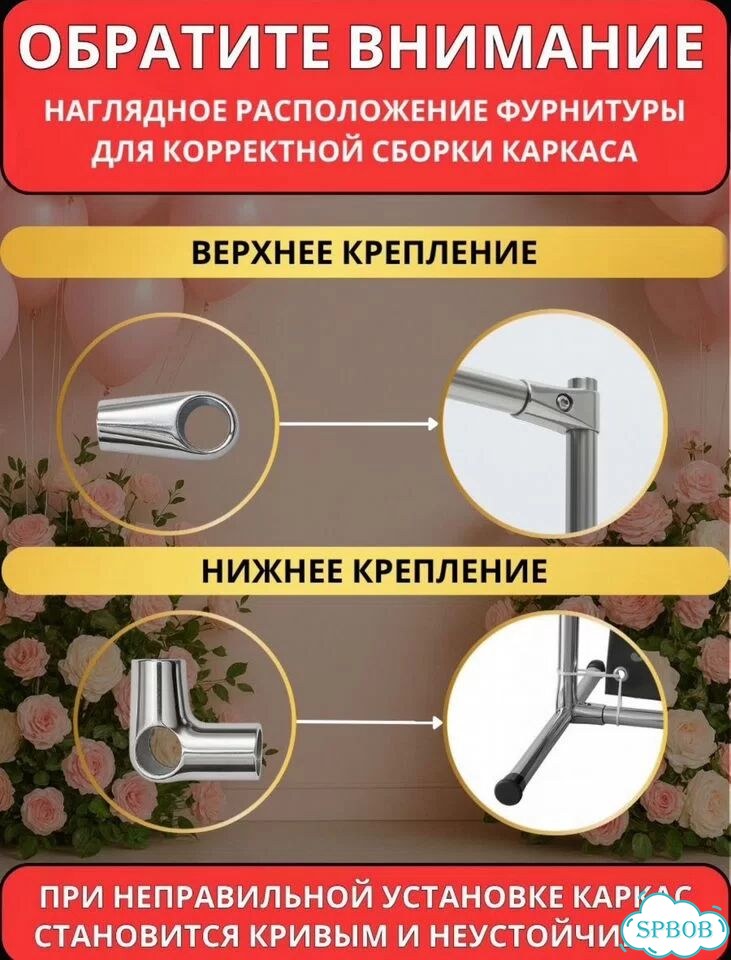 Каркас для фотозоны 3х4 фото 2