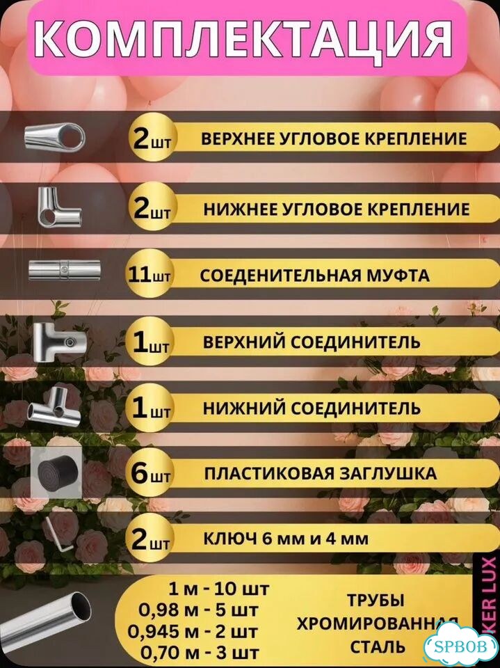 Каркас для фотозоны 3х4 фото 3