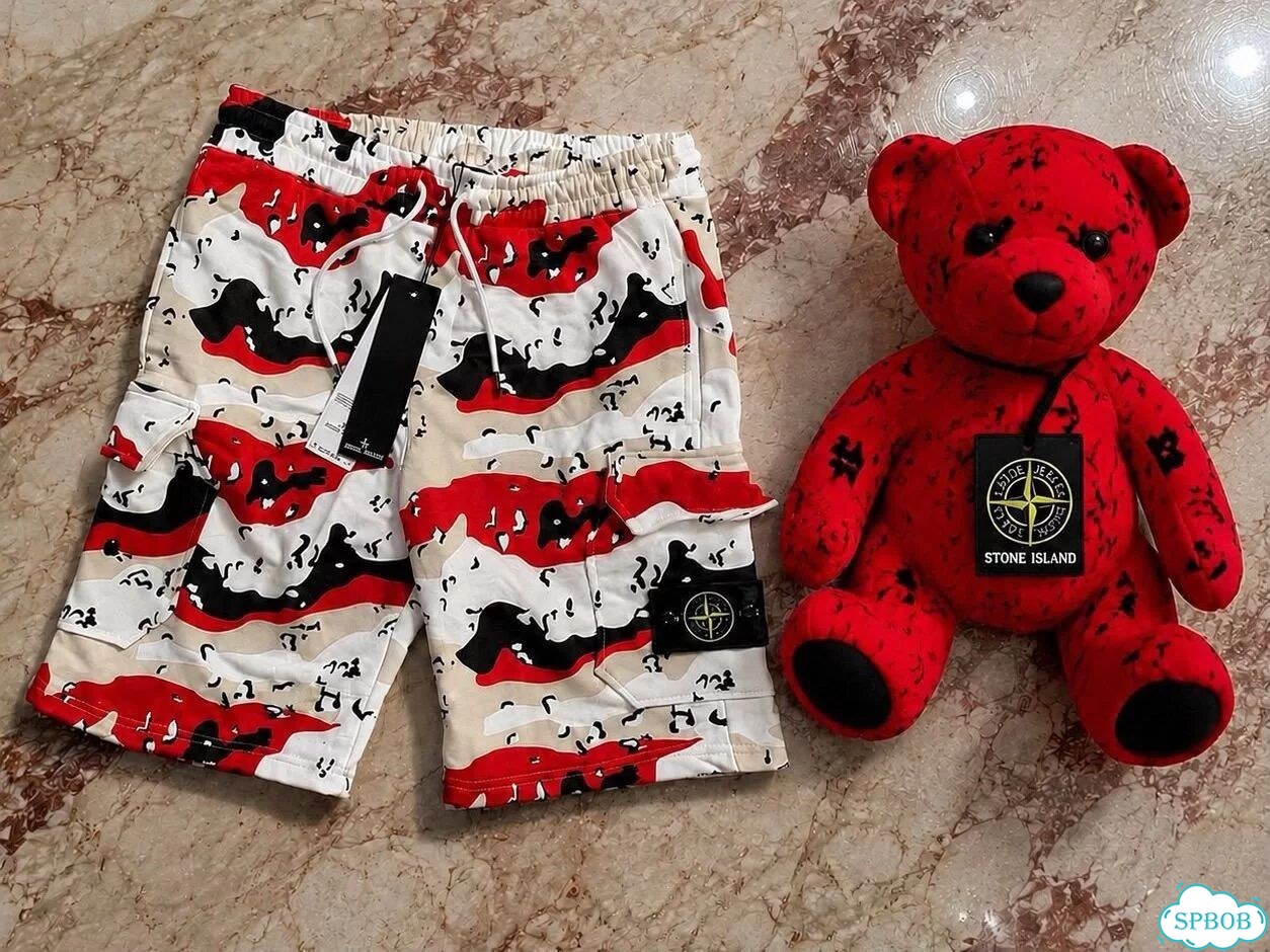 Шорты Stone Island Desert Camo хлопок фото 1