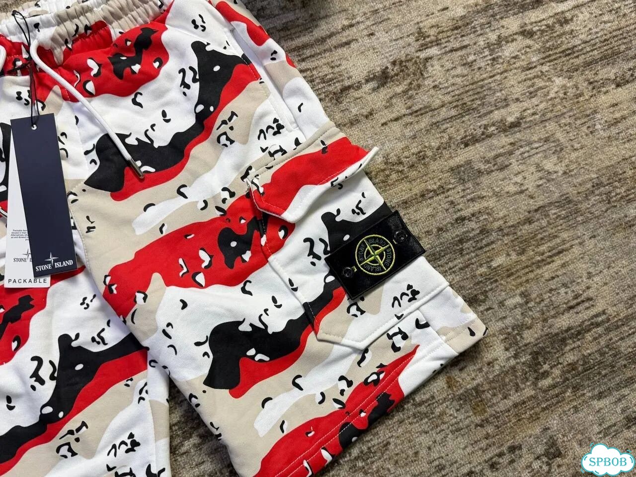 Шорты Stone Island Desert Camo хлопок фото 5
