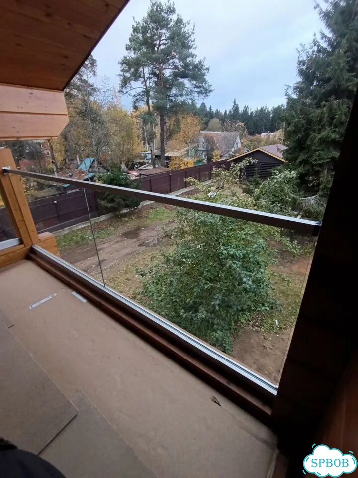 Ограждения из стекла, стеклянные ограждения фото 7