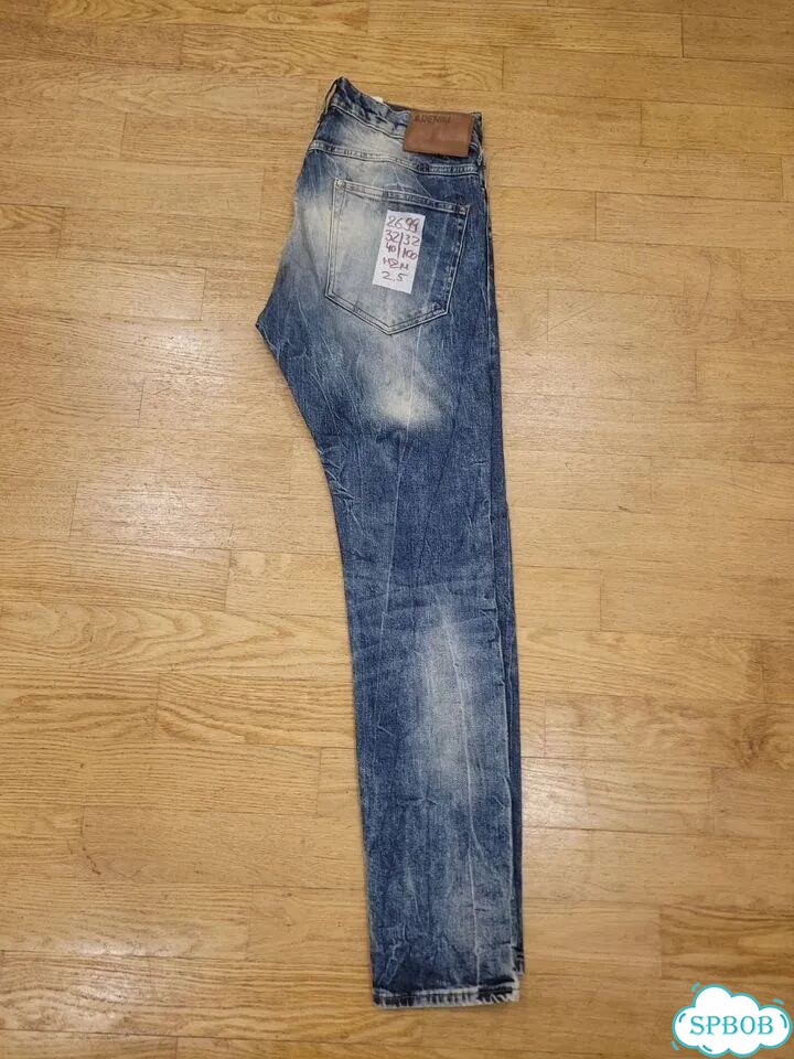 2699 джинсы H&M W32 L32 прямые узкие по щиколо фото 5