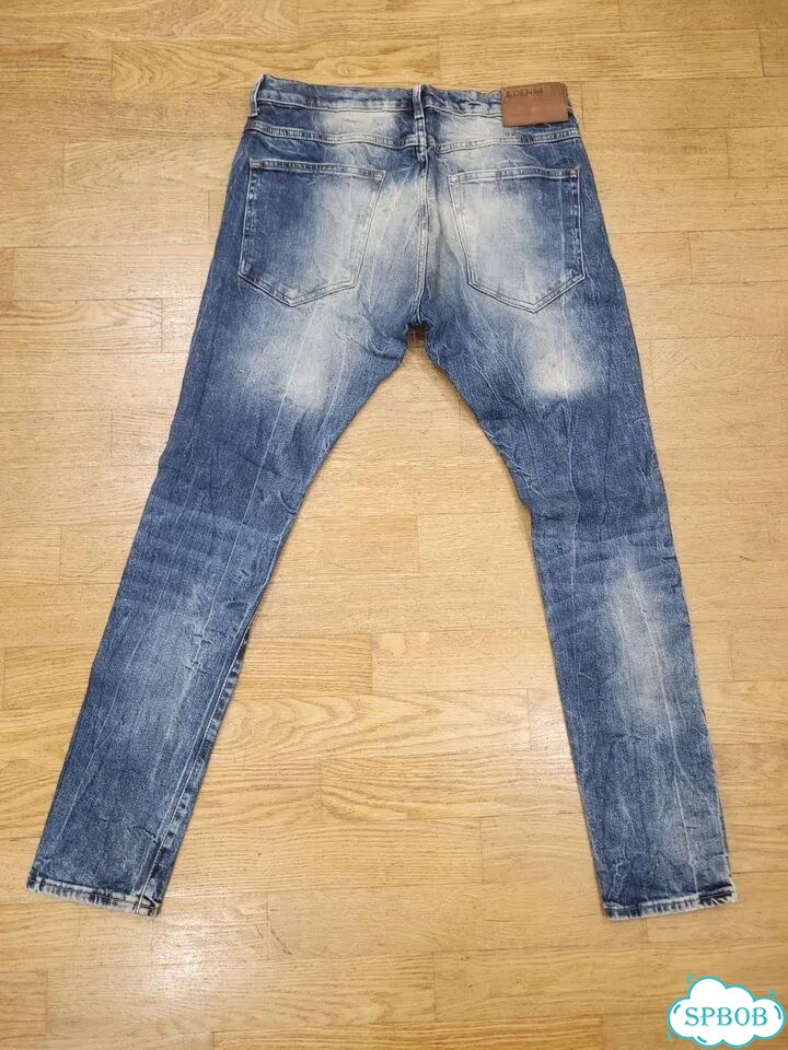 2699 джинсы H&M W32 L32 прямые узкие по щиколо фото 6